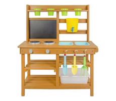 2Kids Toys Dřevěná zahradní kuchyňka