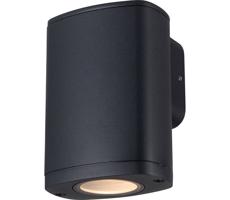 38880 - Vonkajšie nástenné svietidlo ZEVI 1xGU10/10W/230V IP54 čierna