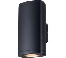 38882 - Vonkajšie nástenné svietidlo ZEVI 2xGU10/10W/230V IP54 čierna