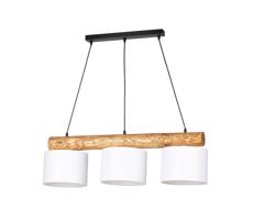 6760169404 - Luster na lanku PINO MIX 3xE27/40W/230V borovica