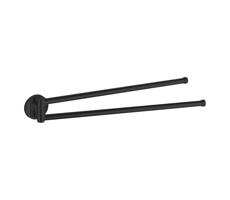 Aqualine Aqualine - Nástenný vešiak na uteráky otočný SAMBA 47 cm čierna