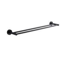 Aqualine Aqualine - Nástenný vešiak na uteráky SAMBA 12x64,5 cm čierna