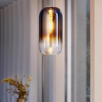 Artemide Gople Mini závesná lampa, modrá/čierna