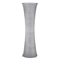 Atmosférická textilná stojaca lampa Gravis v sivej