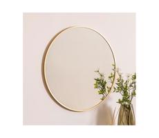 Atmosphera Atmosphera - Nástenné zrkadlo ALICE pr. 70 cm zlatá