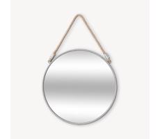 Atmosphera Atmosphera - Nástenné zrkadlo EDEN pr. 38 cm strieborná