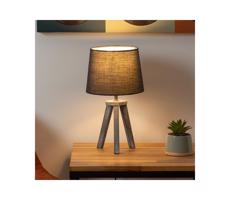 Atmosphera Atmosphera - Stolná lampa MINI 1xE14/25W/230V borovica/šedá