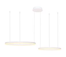 Azzardo Azzardo - LED Stmievateľný luster na lanku HALO LED/90W/230V biela + DO