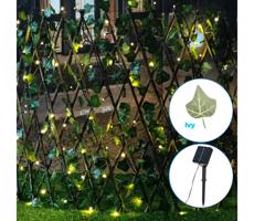 B.V.  - LED Solárna reťaz 102xLED/2x0,7m IP65 teplá biela ivy