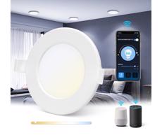 B.V. - LED Stmievateľné podhľadové svietidlo LED/6W/230V pr. 11,5 cm Wi-Fi