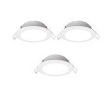 B.V. - SADA 3x LED Vonkajšie podhľadové svietidlo LED/4,8W/230V 4000K IP65 biela
