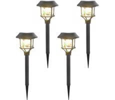 B.V.  - SADA 4x LED RGB Solárna lampa LED/0,2W/2V IP44