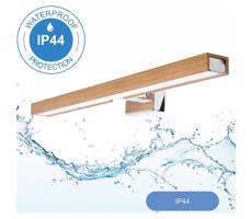 Brilagi Brilagi-LED Kúpeľňové osvetlenie zrkadla WOODY MIRROR LED/12W/230V IP44 dub/chróm