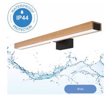 Brilagi Brilagi-LED Kúpeľňové osvetlenie zrkadla WOODY MIRROR LED/12W/230V IP44 dub/čierna