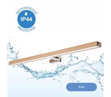 Brilagi Brilagi-LED Kúpeľňové osvetlenie zrkadla WOODY MIRROR LED/15W/230V IP44 dub/chróm