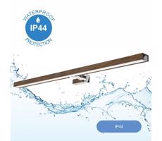 Brilagi Brilagi-LED Kúpeľňové osvetlenie zrkadla WOODY MIRROR LED/15W/230V IP44 dub/chróm
