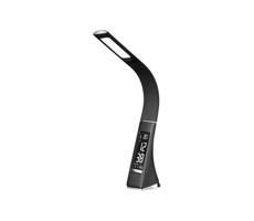 Brilagi Brilagi - LED Stmievateľná stolná lampa s displejom PELLE LED/7W/230V čierna