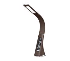Brilagi Brilagi - LED Stmievateľná stolná lampa s displejom PELLE LED/7W/230V hnedá