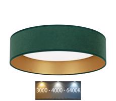 Brilagi Brilagi - LED Stropné svietidlo VELVET LED/24W/230V 3000/4000/6400K zelená/zlatá