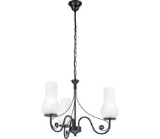 Brilagi Brilagi - Luster na reťazi COTTAGE 3xE14/40W/230V čierna/biela