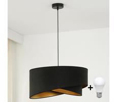 Brilagi LED Luster na lanku LYRA 1xE27/15W/230V čierna/zlatá