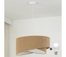Brilagi LED Luster na lanku LYRA 1xE27/15W/230V hnedá/biela