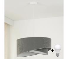 Brilagi LED Luster na lanku LYRA 1xE27/15W/230V šedá/biela