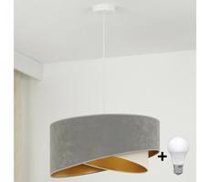 Brilagi LED Luster na lanku LYRA 1xE27/15W/230V šedá/krémová/zlatá