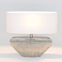Cleopatra – oválna stolná lampa textilné tienidlo