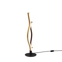 Design tafellamp zwart met goud incl. LED dimbaar - Blaze