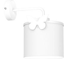 Detská nástenná lampa SWEET 1xE27/15W/230V biela/motýľ