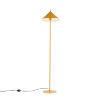 Dizajnová stojaca lampa žltý trojuholník - Triangolo