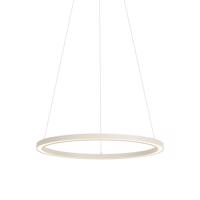 Dizajnové závesné svietidlo béžové 60 cm vrátane LED s 3-stupňovým stmievaním - Girello