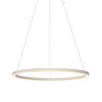 Dizajnové závesné svietidlo béžové 80 cm vrátane LED s 3-stupňovým stmievaním - Girello