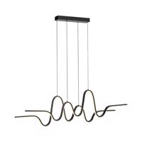 Dizajnové závesné svietidlo čierne vrátane stmievateľného LED Easylift - Altitude