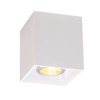 Dizajnový bodový reflektor na povrchovú montáž biely GU10 50mm - Qubo
