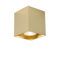Dizajnový bodový reflektor na povrchovú montáž zlatý GU10 50mm - Qubo