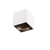 Dizajnový prisadený reflektor biely GU10 111mm - Box Honey