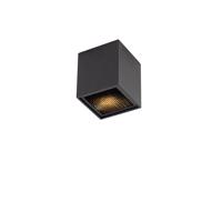 Dizajnový prisadený reflektor čierny GU10 50mm - Qubo Honey