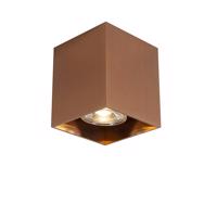 Dizajnový prisadený reflektor meď GU10 50mm - Qubo