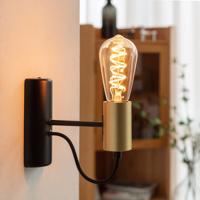 E27 4,9W LED rustikálna žiarovka, 1800K, 200 lumenov, jantárová