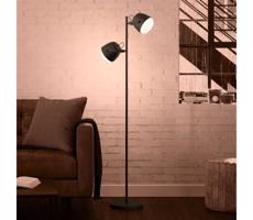 Eglo 390048 - Stojacia lampa UPANEMA 2xE27/28W/230V čierna
