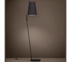 Eglo 390134 - Stojacia lampa PETROSA 1xE27/40W/230V čierna
