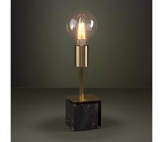 Eglo 390168 - Stolná lampa CARMITA 1xE27/40W/230V zlatá/čierny mramor