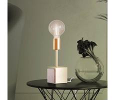 Eglo 390169 - Stolná lampa CARMITA 1xE27/40W/230V zlatá/biely mramor