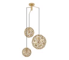 Eglo 39758 - Luster na lanku SKOURA 3xE27/60W/230V
