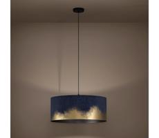 Eglo 39974 - Luster na lanku CASUARITA 1xE27/40W/230V pr. 53 cm modrá/zlatá