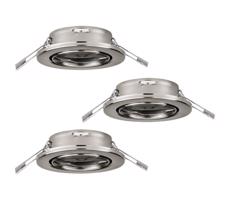 Eglo 75675-SADA 3x Kúpeľňové podhľad. svietidlo AGULO 1xGU10/35W/230V IP23 chróm