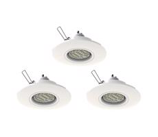 Eglo 78704 - SADA 3x LED Podhľadové svietidlo PENETO 1xGU10/3,3W/230V biela