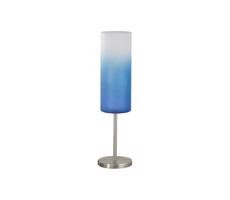 Eglo 85999 - Stolná lampa TROY MODRÁ 1xE27/100W/230V modrá